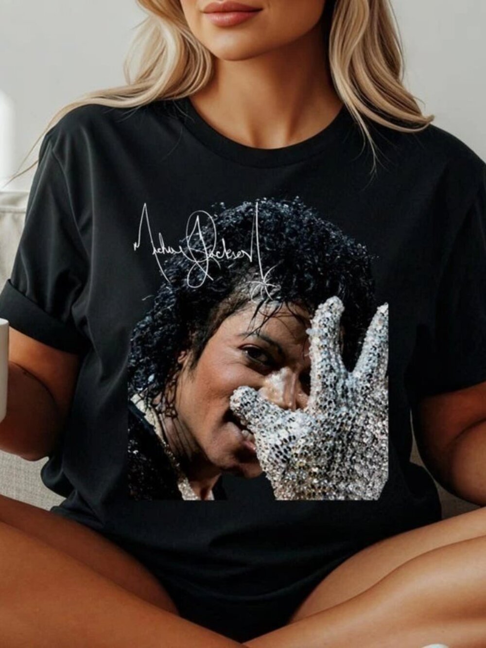 Michael Jackson T-Shirt, Silver Glove T Shirt 257